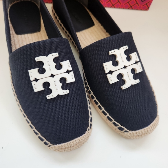 NWT!!! TORYBURCH EVERLY ESPADRILLE (BLACK/WHITE) - Picture 7 of 8